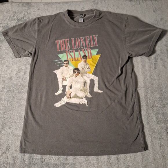 The Lonley Island 2019 First Ever Tour Size Medium Gray Cotton Double-Sided - Picture 1 of 7